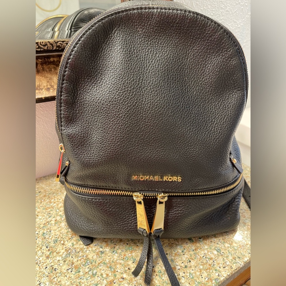 Michael Kors Black Medium Backpack - image 1